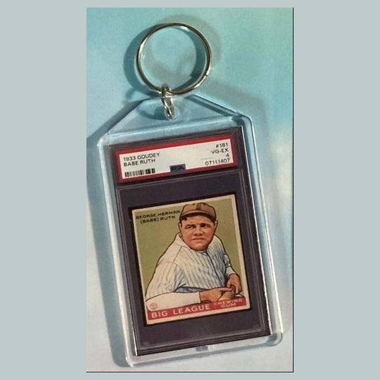 3648 Babe Ruth 1933 Goudey Custom Hand Made Keychain BBL KYC