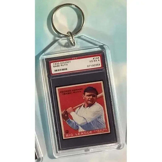 3645 Babe Ruth 1933 Goudey Auto Custom Hand Made Keychain BBL KYC