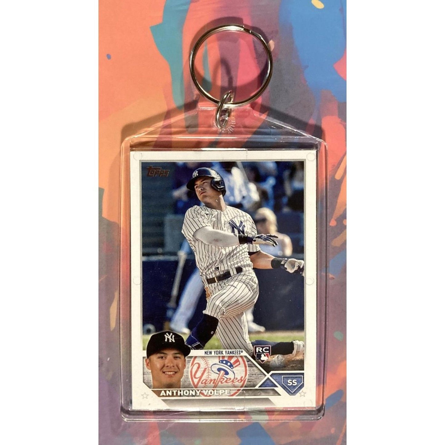 0218 Anthony Volpe Custom Made Keychain Made With A Real Card Makes A Great Gift