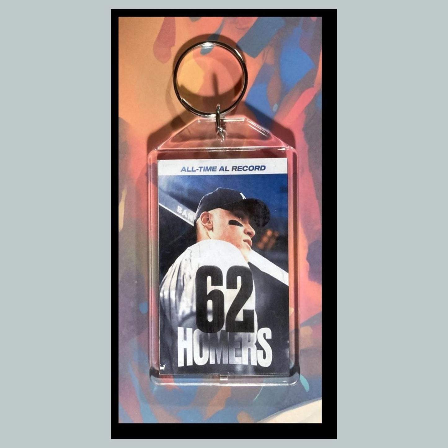0398 Aaron Judge 62 HRs Custom Hand Made Keychain-Makes A Great Gift