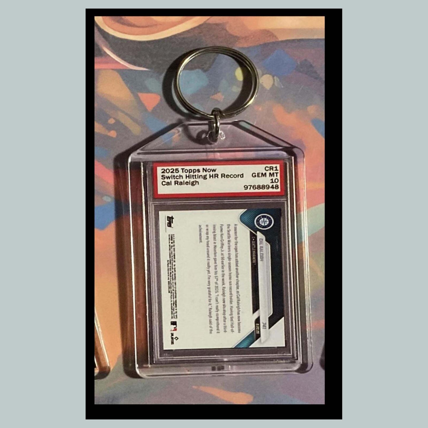 3515 Cal Raleigh Record 2025 Now Custom Hand Made Keychain-Makes A Great Gift BBL KYC