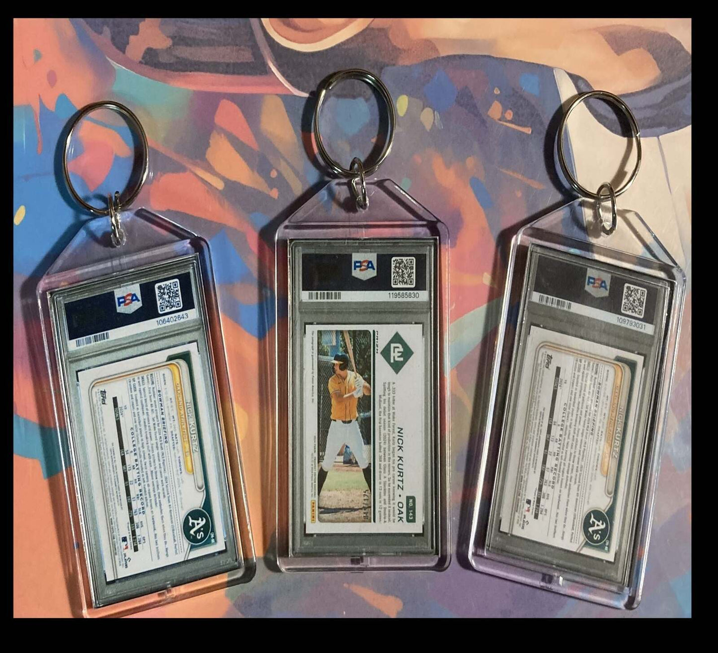 3216 Nick Kurtz 3 Pack Bundle  Keychains BBL KYC