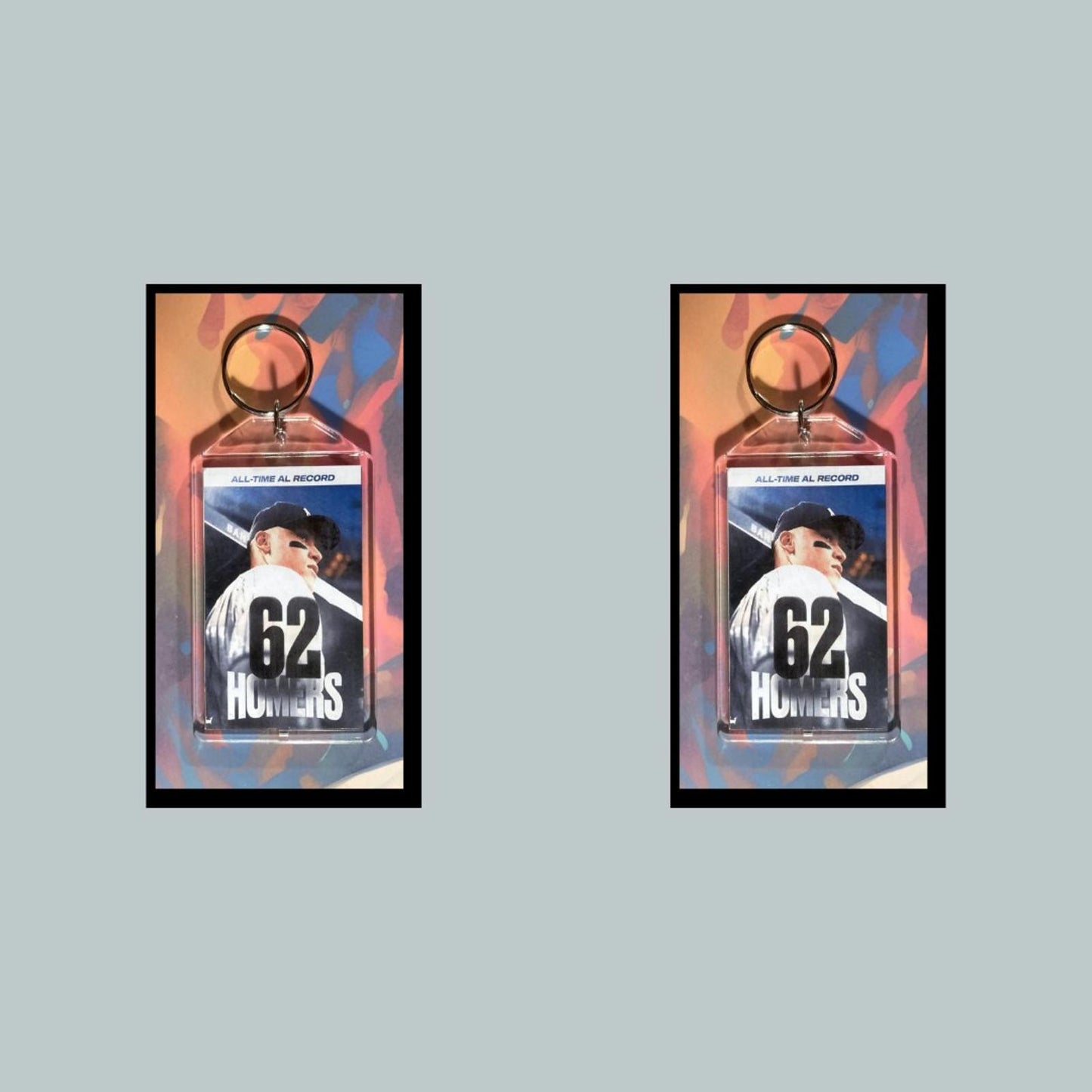 0398 Aaron Judge 62 HRs Custom Hand Made Keychain-Makes A Great Gift