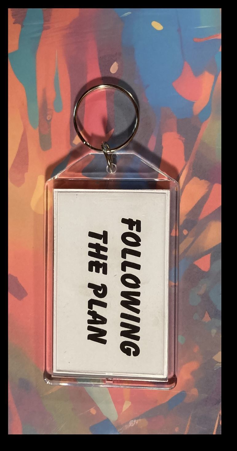 3350 Trump Following The Plan Custom Hand Made Keychain-Makes A Great Gift KYC MSC