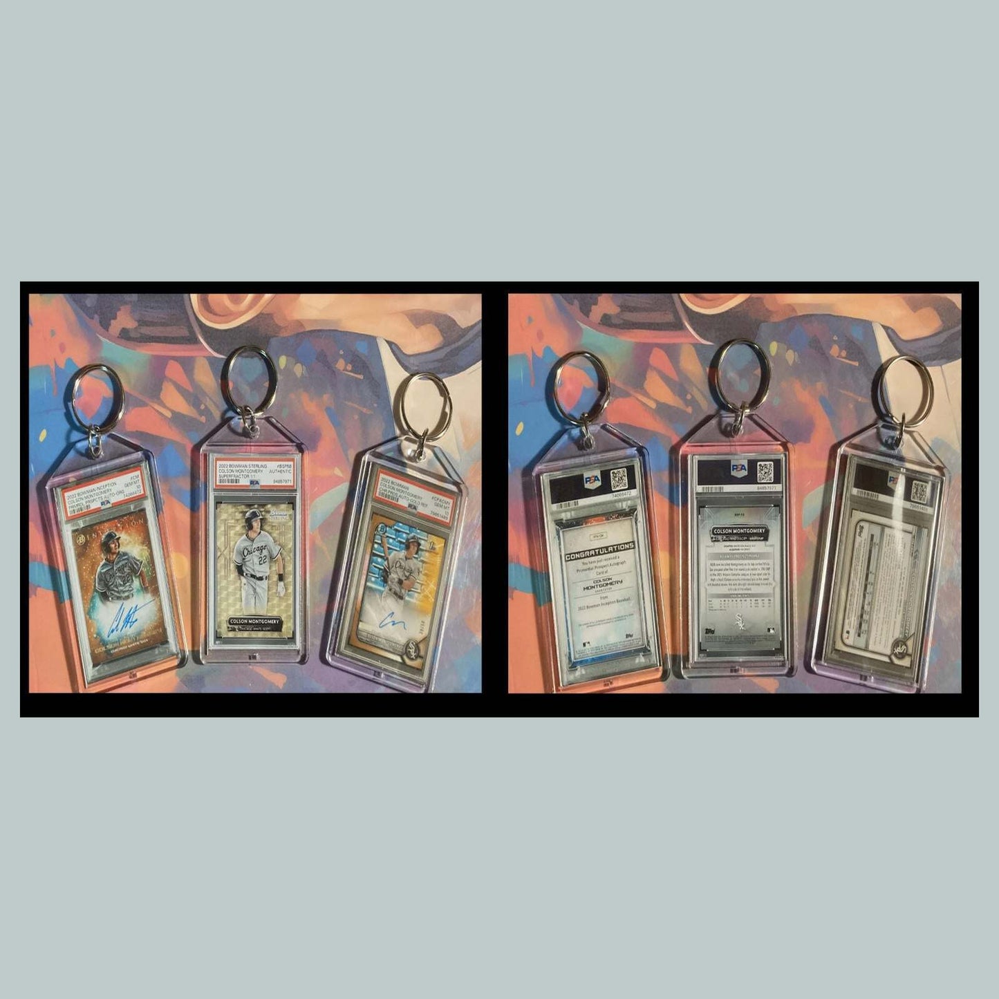 3464B Colson Montgomery 3 Pack Bundle -3 Different Custom Novelty Keychains-Gift BBL KYC