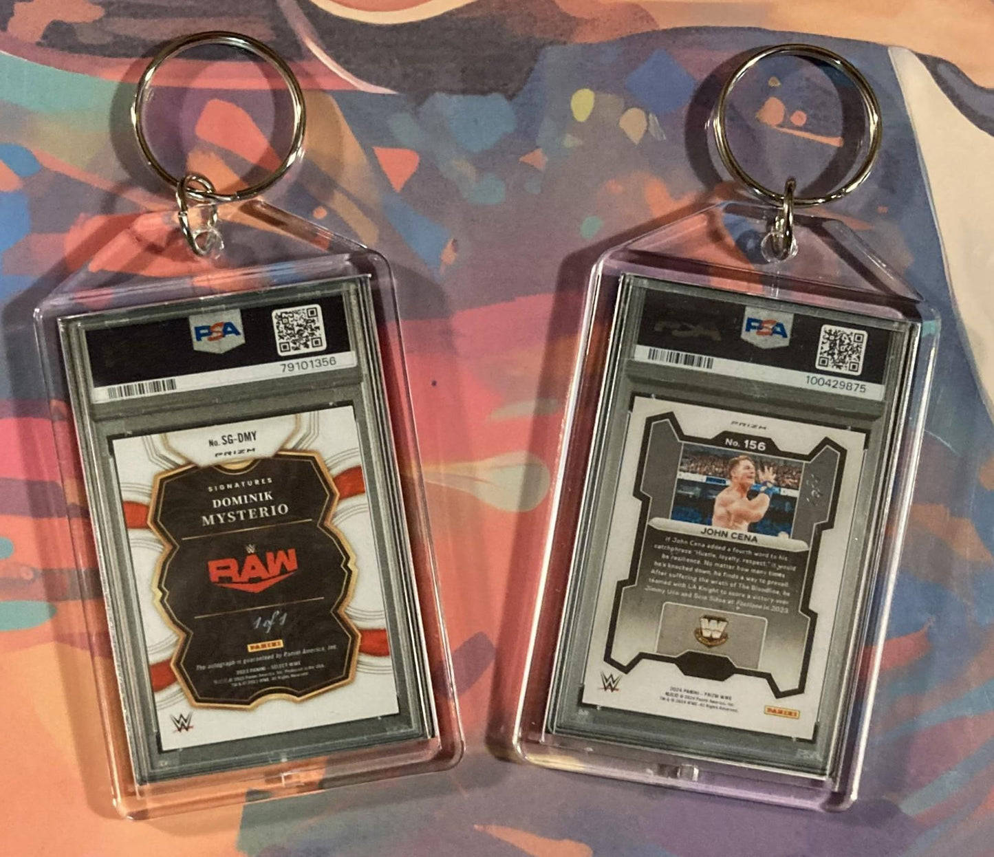 0477D Dirty Dom/John Cena Double Pack Bundle - 2 Diff Custom Novelty Keychains