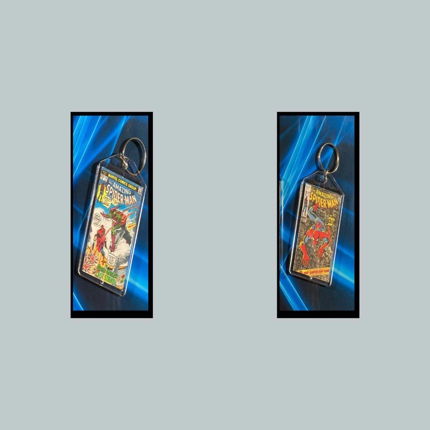 3398 Spider Man July 1973 Classic  Goblins Last Stand Custom Keychain CMC
