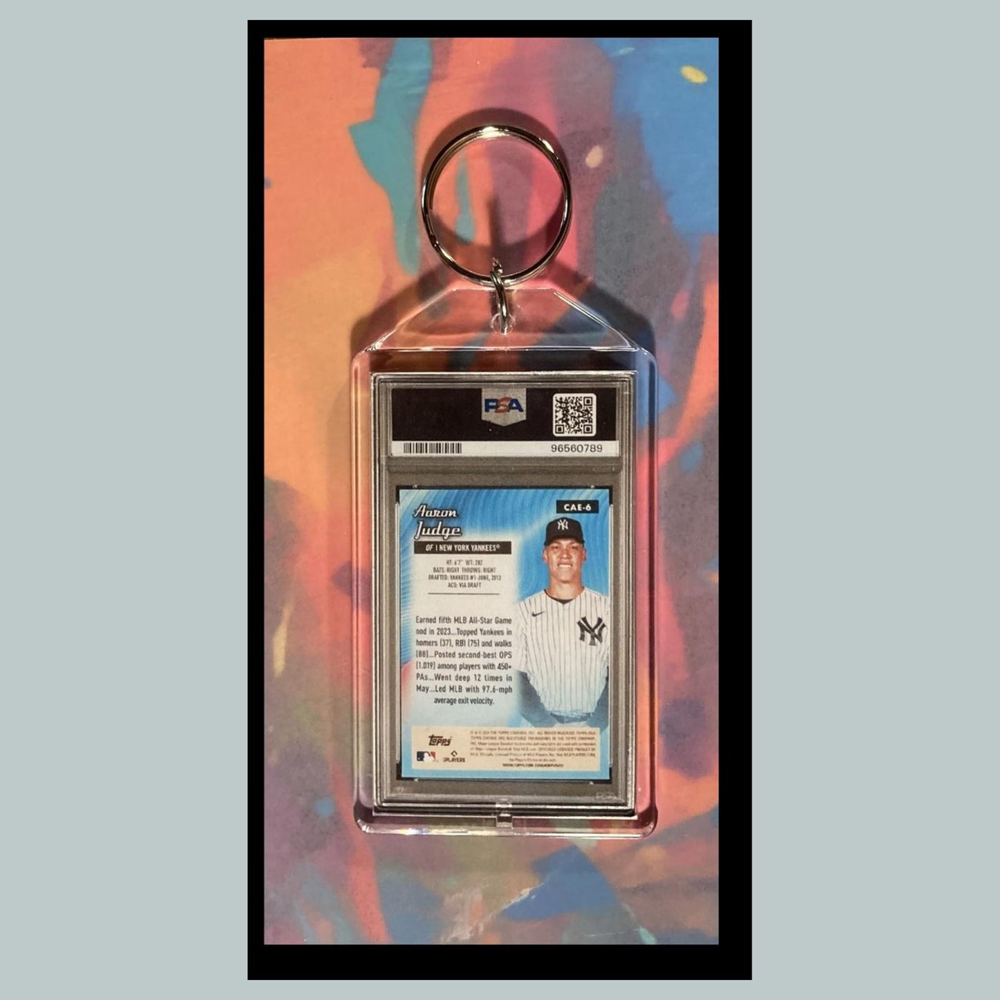 0044 Aaron Judge Fantasy Mockup Custom Hand Made Novelty Keychain A Great Gift