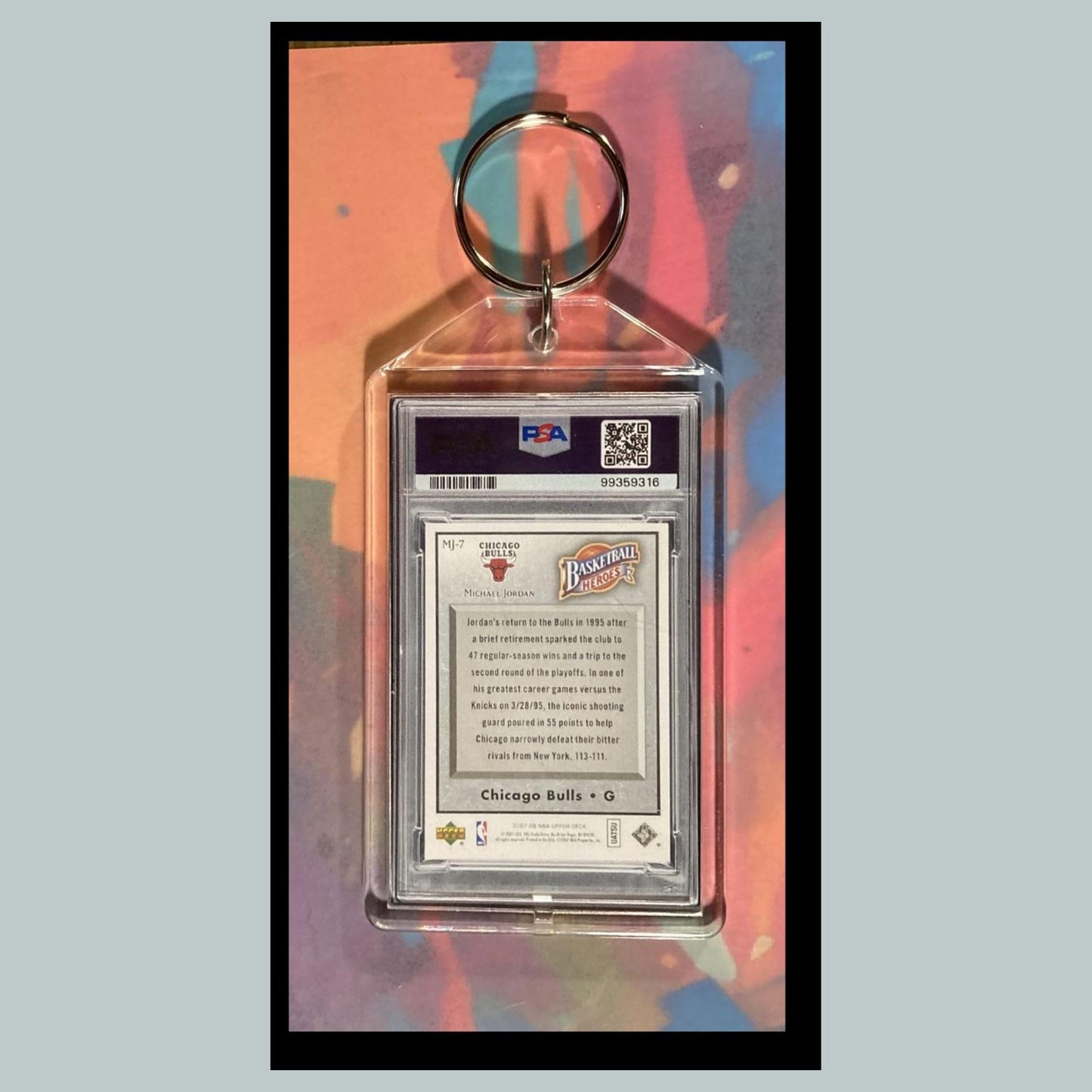 0050 Michael Jordan Fantasy Mockup Custom Novelty Keychain Makes A Great Gift