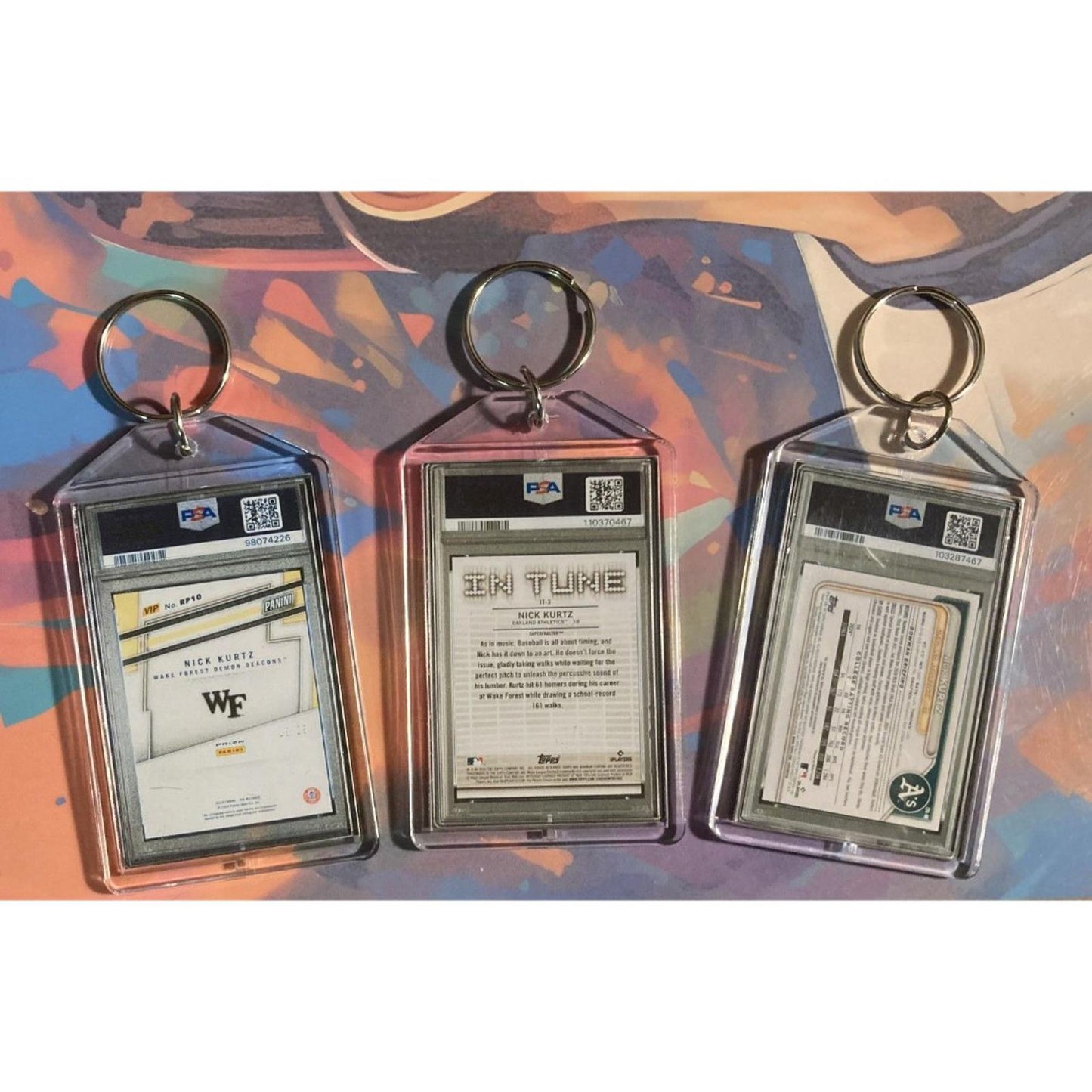 0270B Nick Kurtz 3 Pack Bundle - 3 Different Custom Novelty Keychains-Great Gift