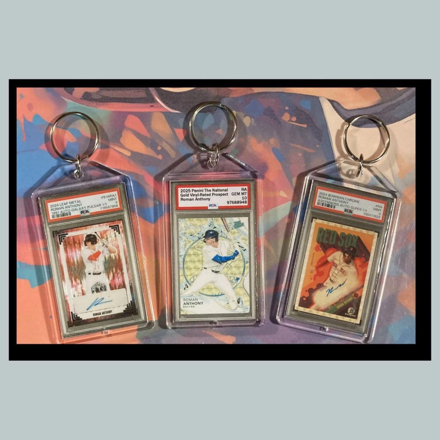 0422B Roman Anthony 3 Pack Bundle - 3 Different Custom Novelty Keychains - Gift