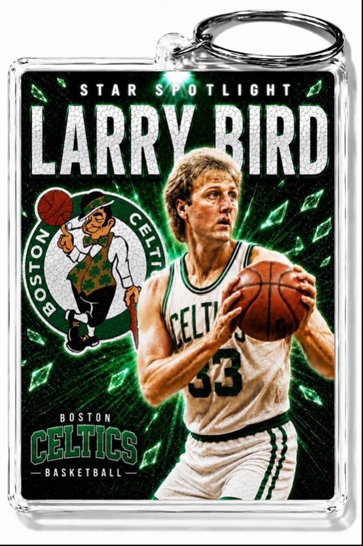 3177 Larry Bird Keychain Alt4 Custom Premium Handmade Keychain No Nameplate BKL KYC