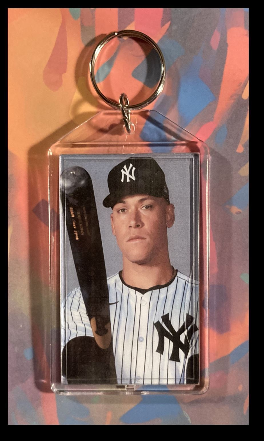 3295 Aaron Judge w/Bat Custom Hand Made Keychain-Makes A Great Gift BBL KYC