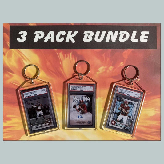 3736 Fernando Mendoza Custom Hand Made Novelty Keychains 3 Pack Bundle FBL