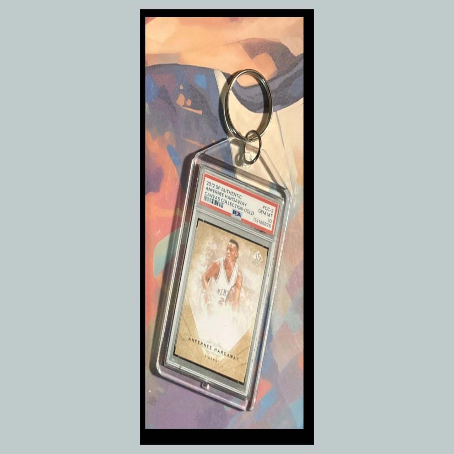3423 Penny Hardaway 2012 SP Authentic Canvas Coll Gold Custom Novelty Keychain BKL KYC