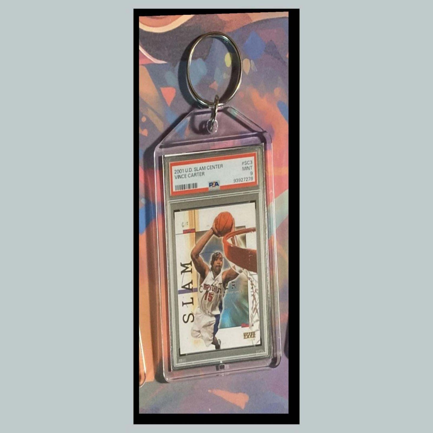 3412 Vince Carter 2001 Upper Deck SLAM Custom Keychain-Makes A Great Gift BKL KYC