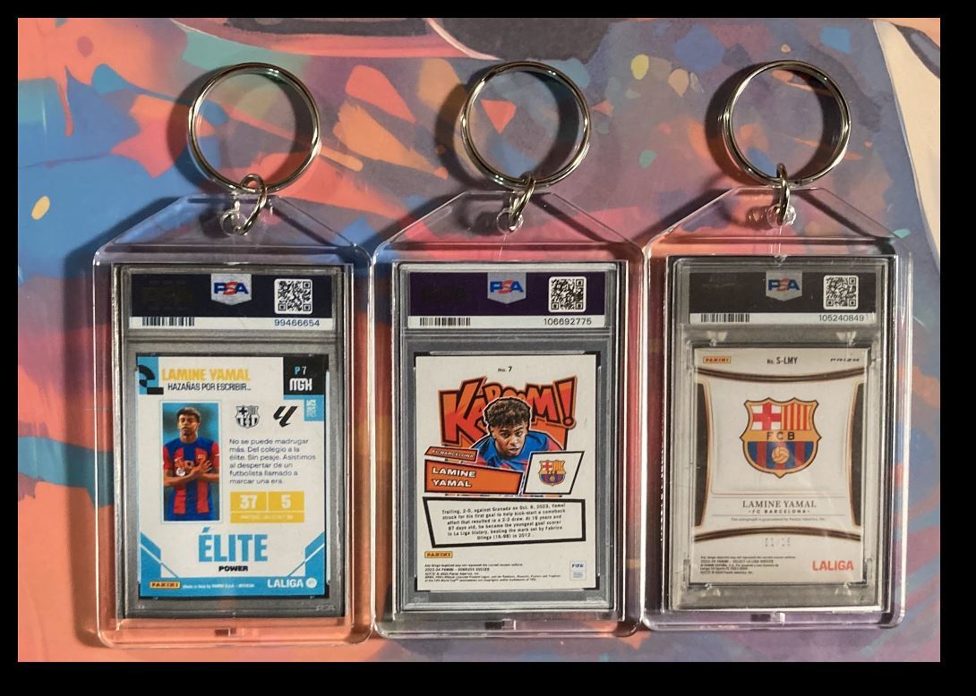 3156B Lamine Yamal  3 Pack Bundle 3 Different Custom Novelty Keychains KYC MSC