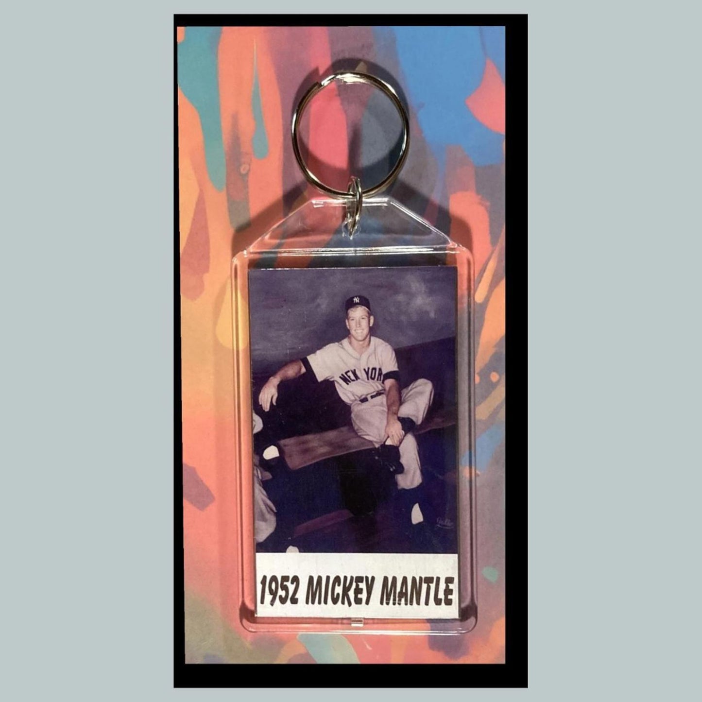 0335 Mickey Mantle 1952 Custom Hand Made Keychain - Makes A Great Gift
