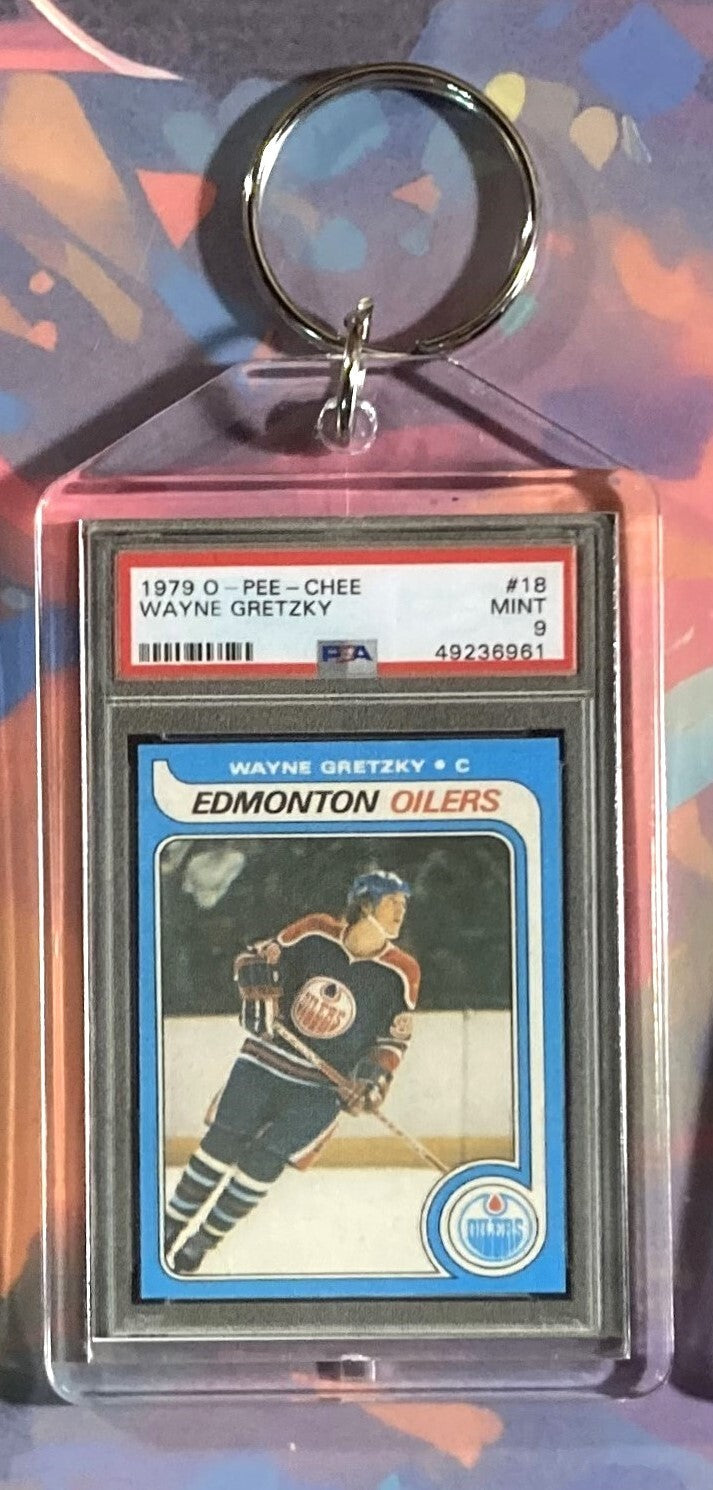 04 Wayne Gretzky 1979 Topps O-Pee-Chee Rookie Custom Made Novelty Keychain Great Gift KYC MSC