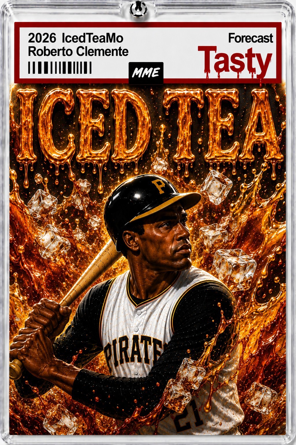 4001 Roberto Clemente Keychain IcedTeaMo Custom Handmade Photo Keychain BBL KYC