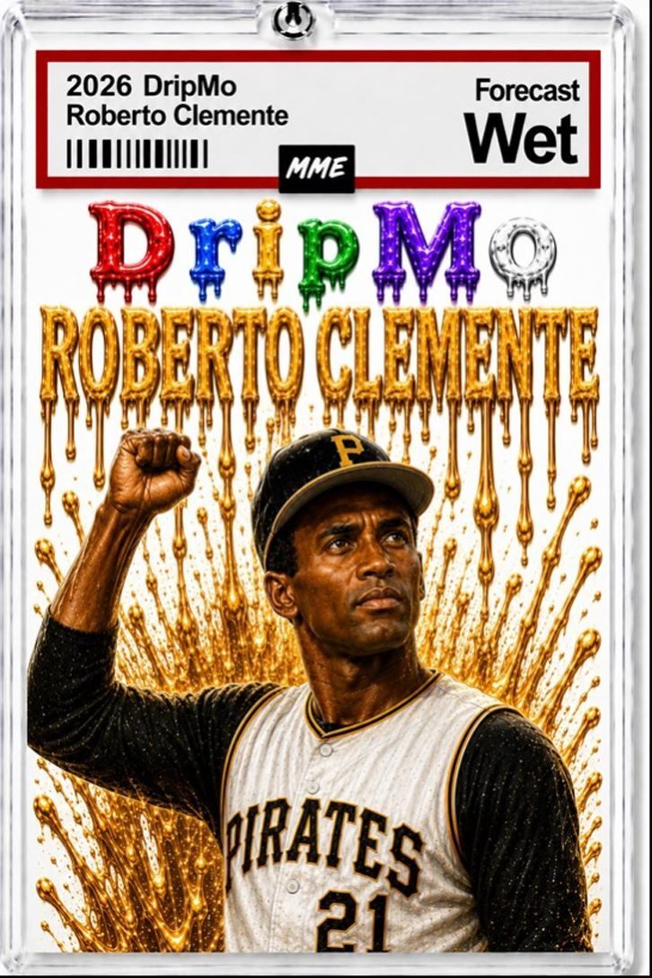 2944- Roberto Clemente Keychain DripMo Custom Handmade Photo Keychain KYC BBL