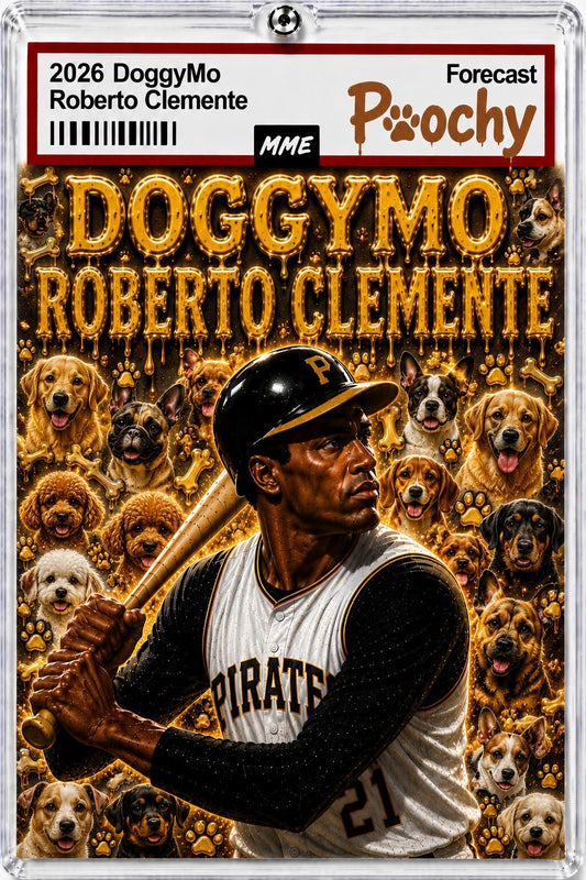 2943 Roberto Clemente Keychain DoggyMo Alt Custom Handmade Photo Keychain KYC BBL