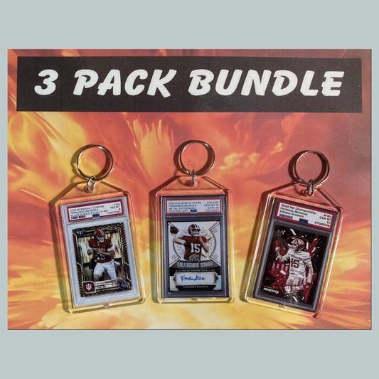 3735B  Fernando Mendoza Custom Hand Made Novelty Keychains 3 Pack Bundle FBL