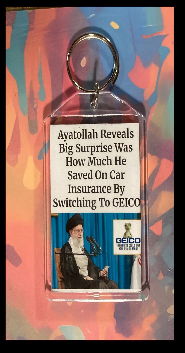 3347 Ayatollah Reveals Surprise Custom Hand Made Keychain-Makes A Great Gift KYC MSC