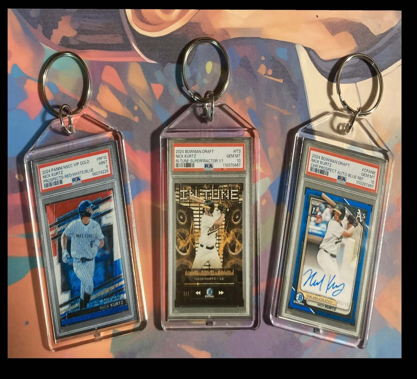 3227 Nick Kurtz 3 Pack Bundle  Keychains BBL KYC