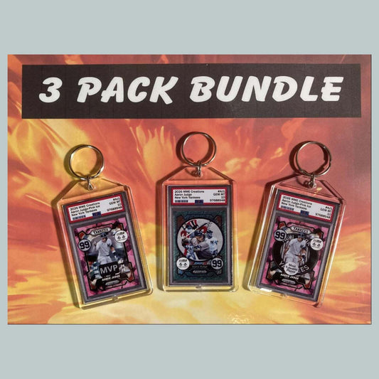 3759B Aaron Judge 3 Pack Bundle Custom Hand Made Keychains BBL KYC