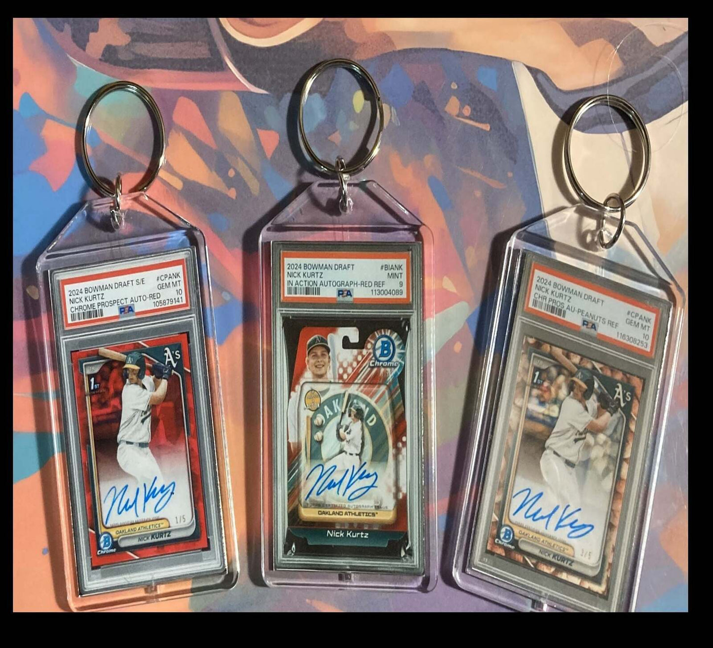 3224 Nick Kurtz 3 Pack Bundle  Keychains BBL KYC