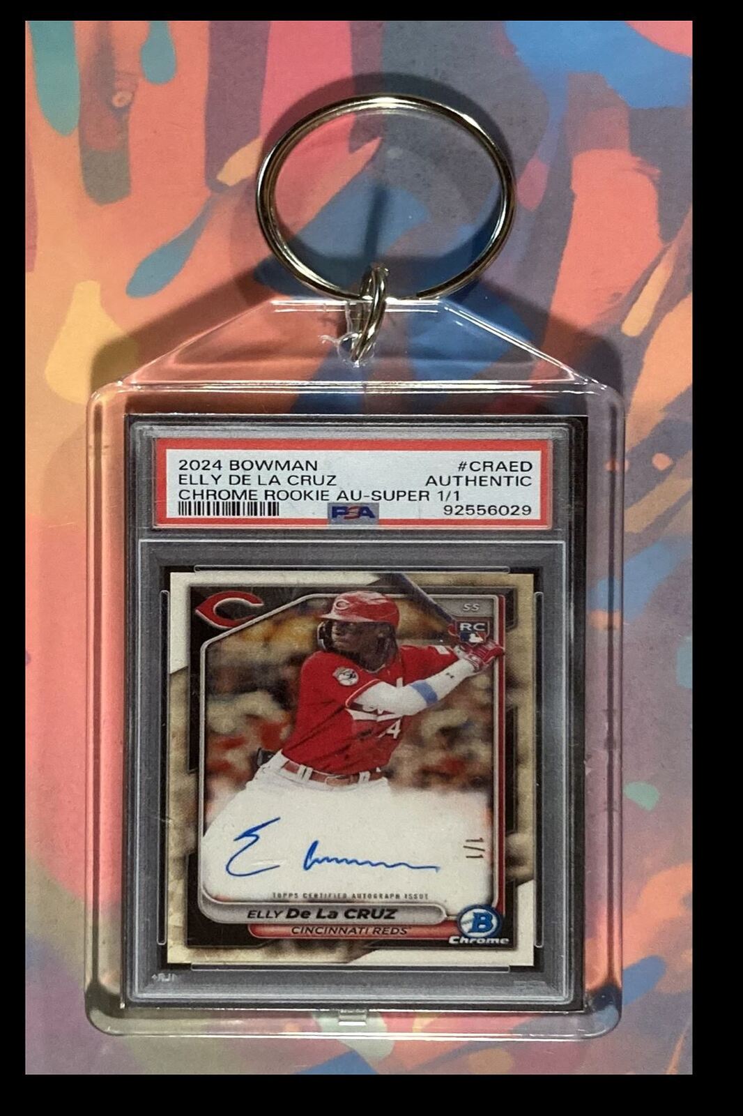 2965 Elly De La Cruz 2024 Bowman Chrome Superfractor Keychain-Gift KYC BBL