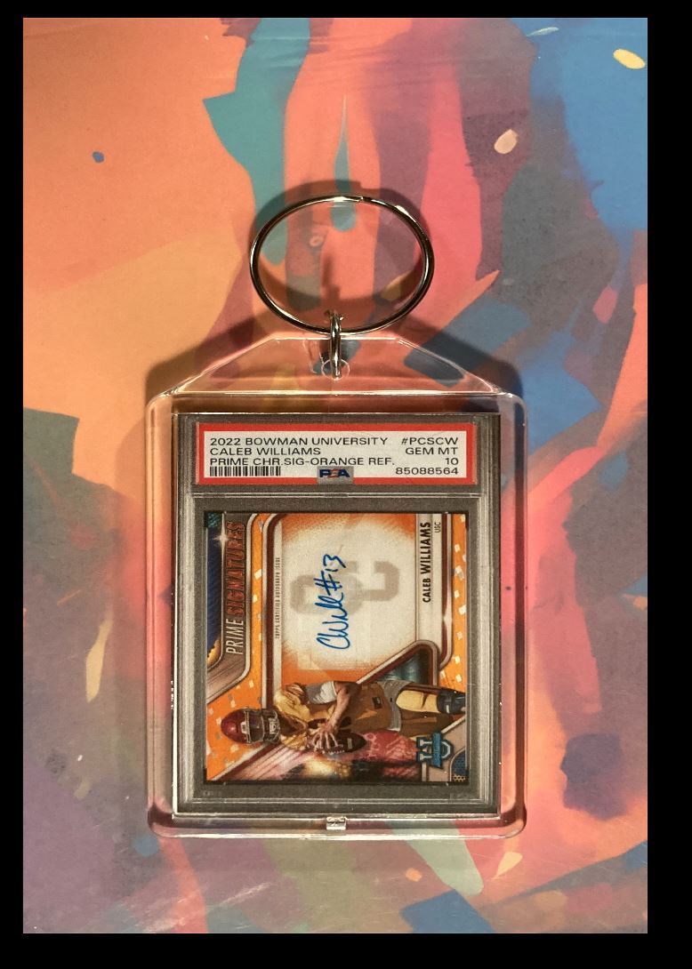 3074 Caleb Willia 2022 Bowman University Orange Auto Keychain-A Great Gift FBL