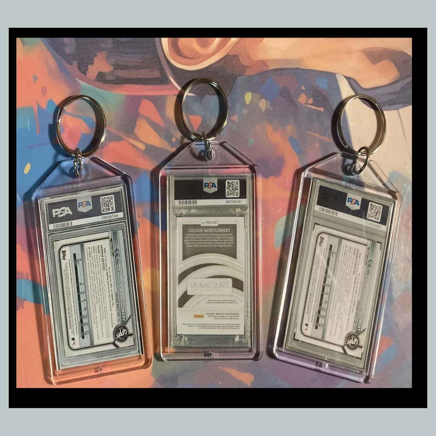 3463B Colson Montgomery 3 Pack Bundle -3 Different Custom Novelty Keychains-Gift BBL KYC