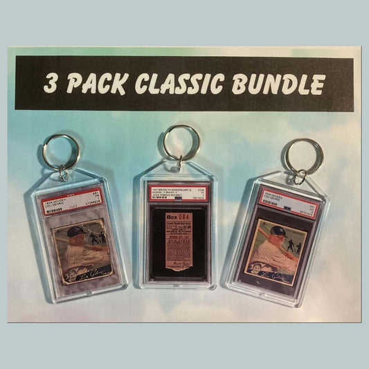 3627B Lou Gehrig-Jackie Robinson-Gehrig 3 Pack Bundle Custom Hand Made Keychains BBL KYC