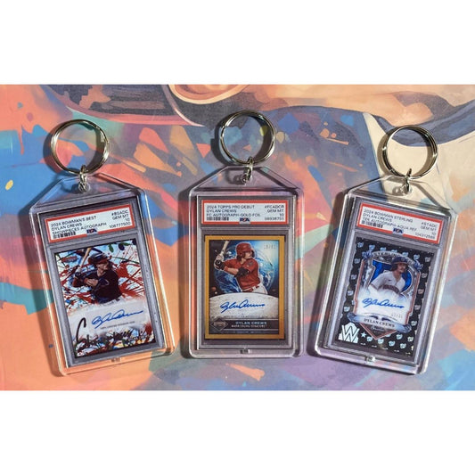 3160B Dylan Crews 3 Pack Bundle - 3 Different Custom Novelty Keychains -Gift BBL KYC