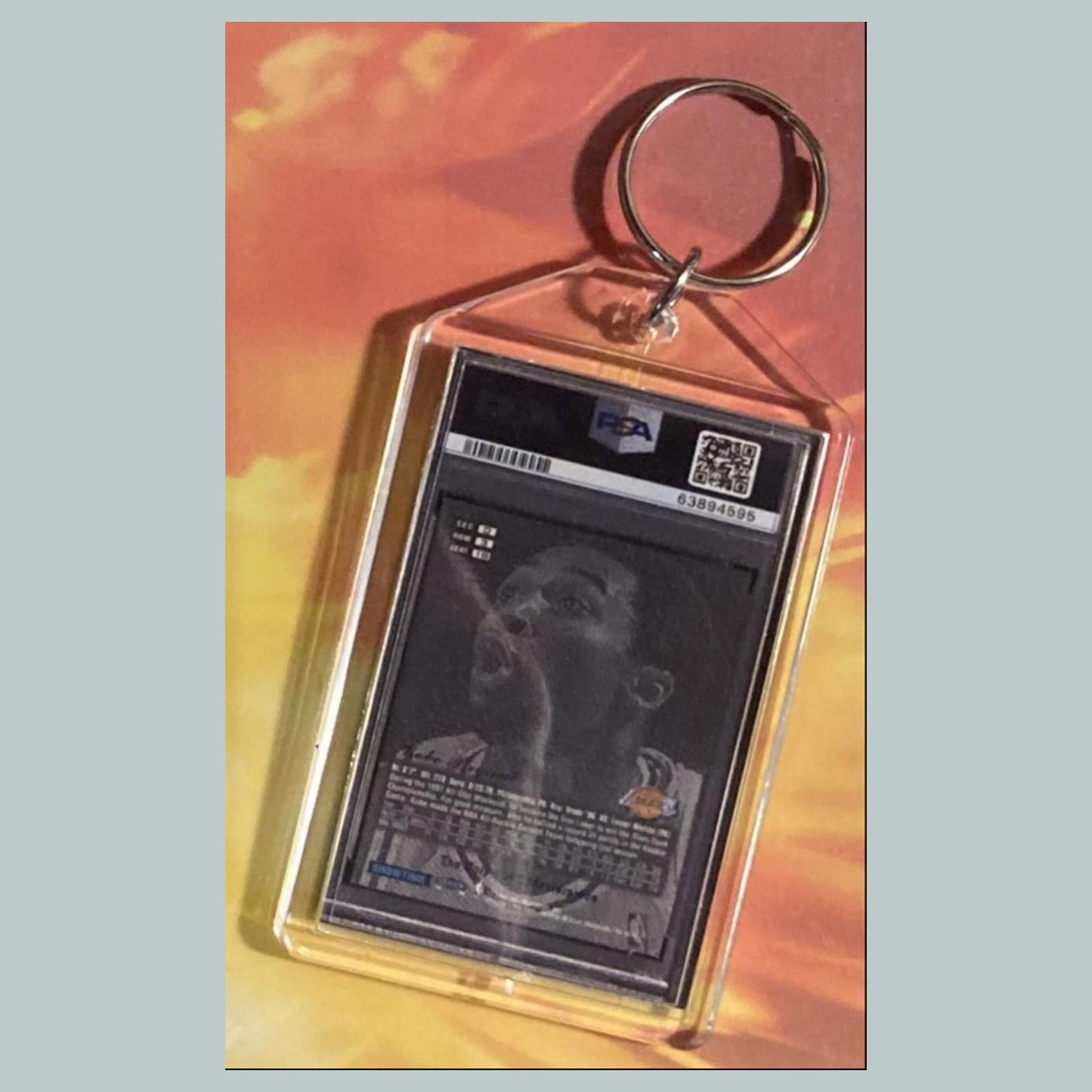 0734 Kobe Bryant 1997 Flair Showcase Masterpiece Custom Hand Made Keychain