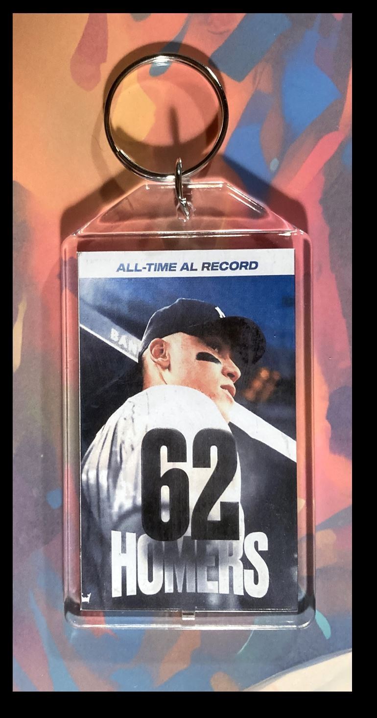 3355 Aaron Judge 62 HRs Custom Hand Made Keychain-Makes A Great Gift BBL KYC