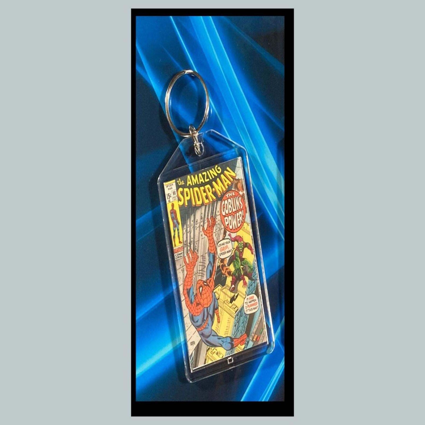 3397 Spider Man July 1971 Classic  Goblins Power Custom Novelty Keychain CMC