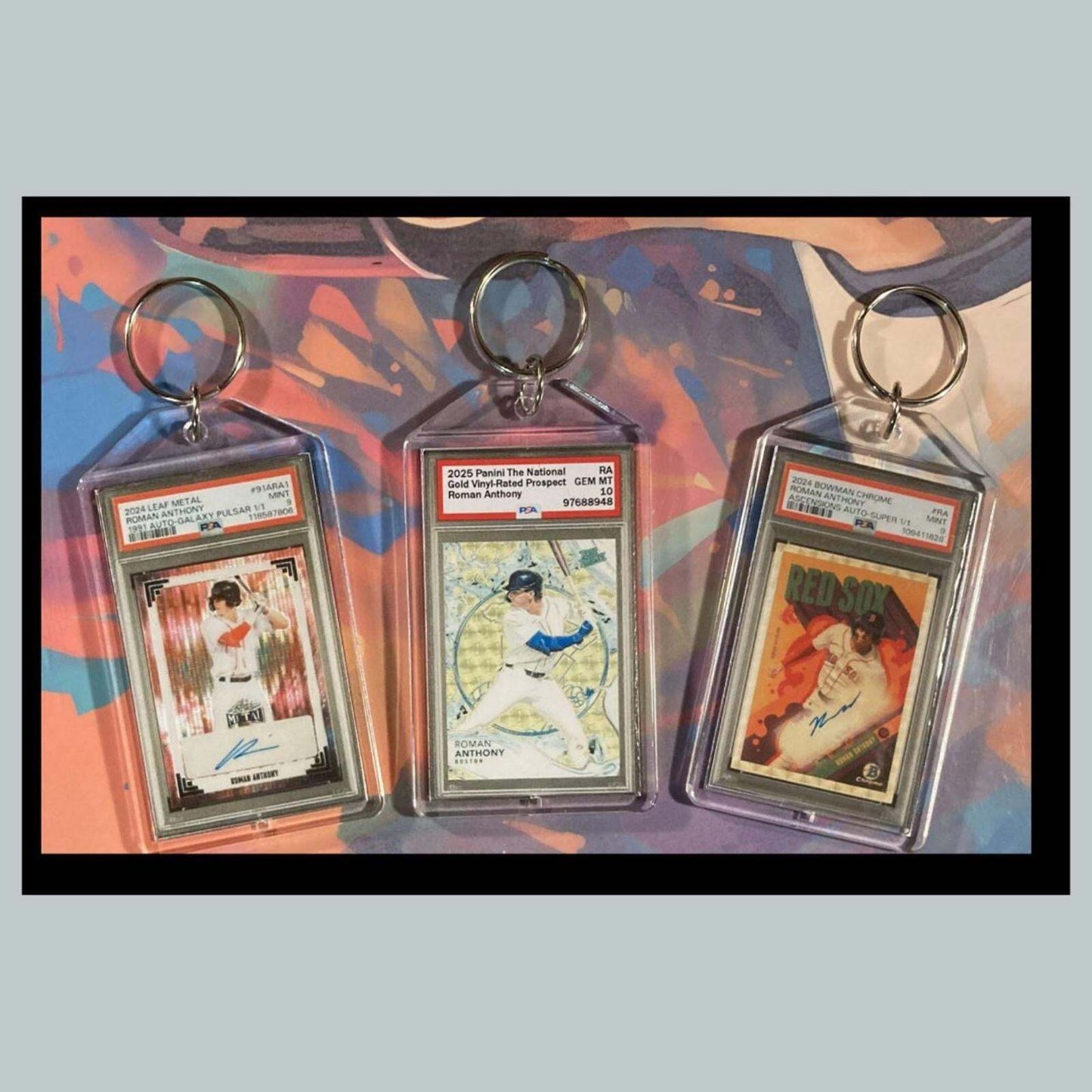3379B Roman Anthony 3 Pack Bundle - 3 Different Custom Novelty Keychains - Gift BBL KYC
