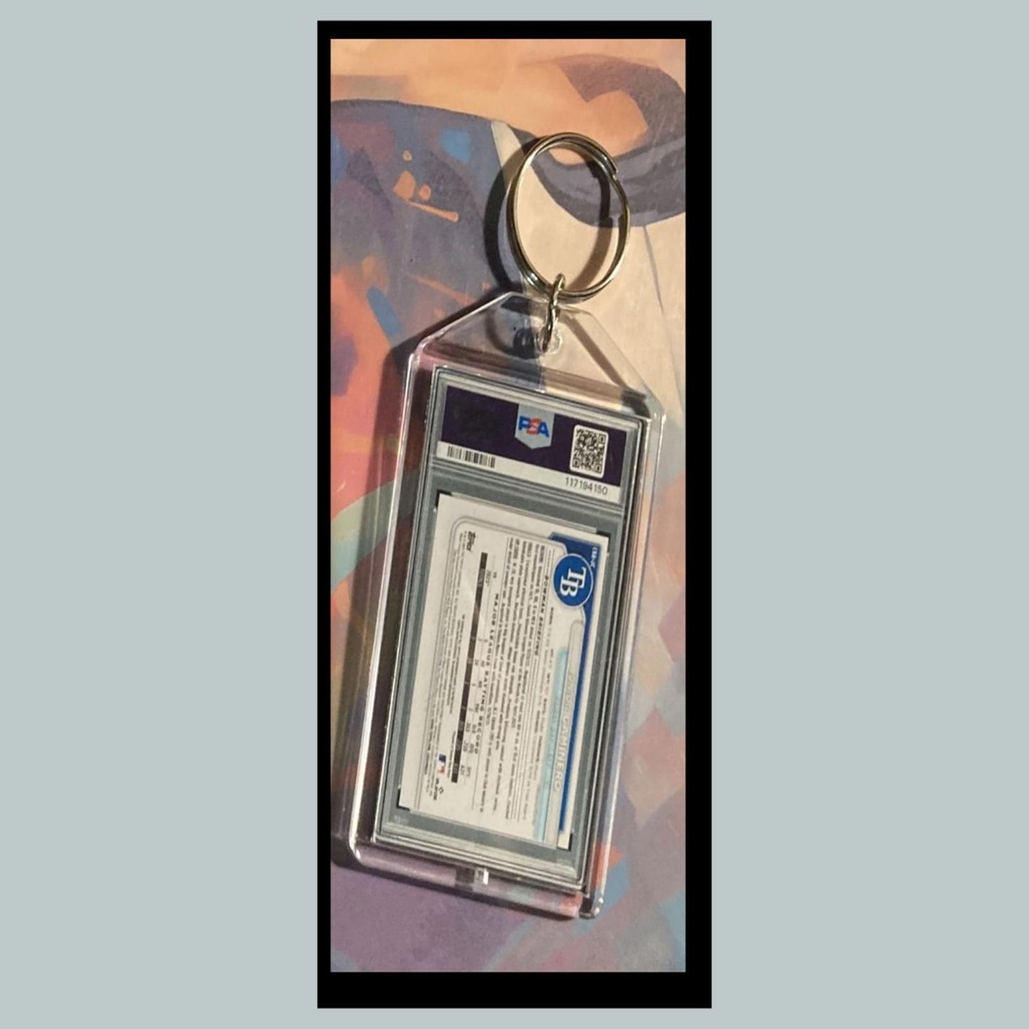 0476 Junior Caminero 2024 Chrome Image Variation SuperFractor Auto Keychain Gift