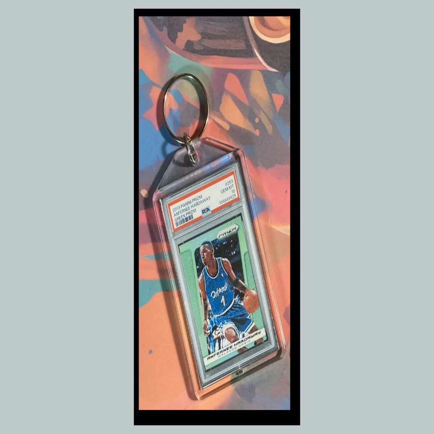 0457 Penny Hardaway 2013 Panini Prizm Green Custom Hand Made Novelty Keychain