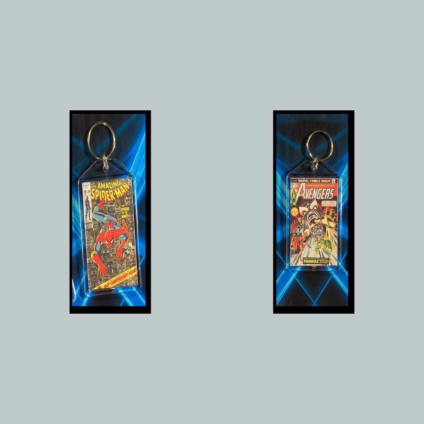 3394 Spider Man Sept 1971 Classic  100th Anniversay Custom Keychain CMC