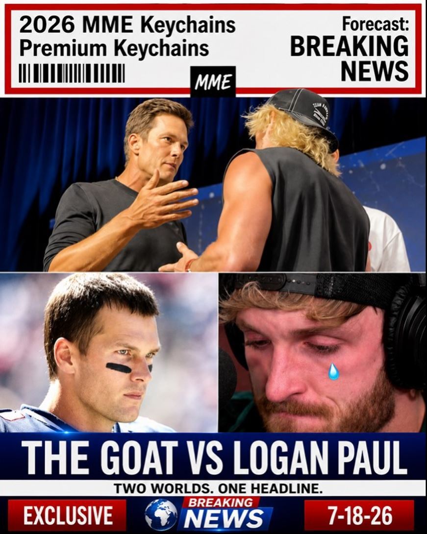 3960 Tom Brady 8X10 Print Breaking News! Slaps Logan Paul Alt Version 2 FBL