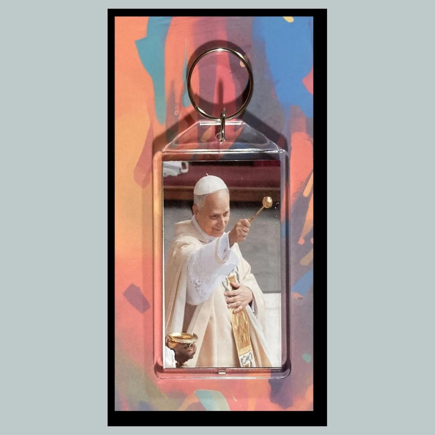 0326 Pope Blessing Custom Hand Made Keychain - Makes A Great Gift
