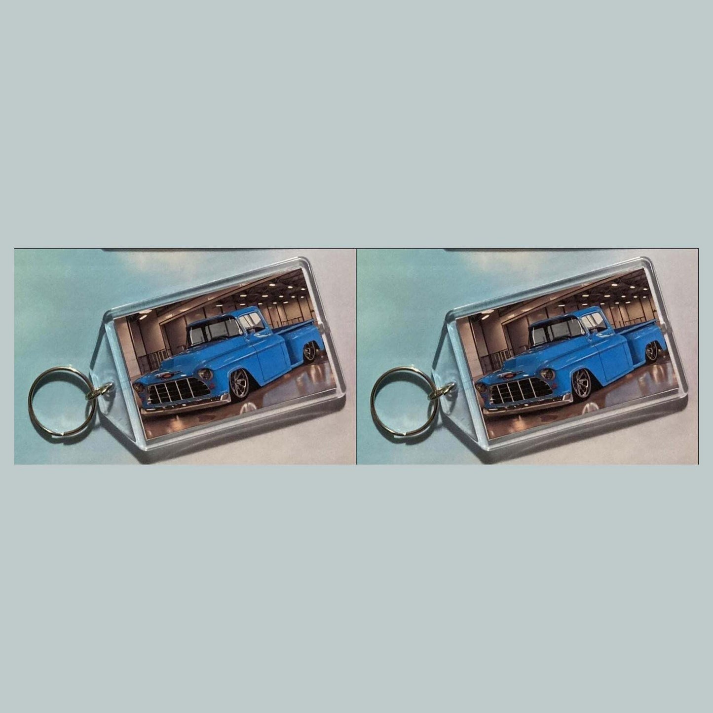 3564 1957 Chevrolet Custom Task Force Truck Acrylic Keychain | Vintage Keychain MSC KYC