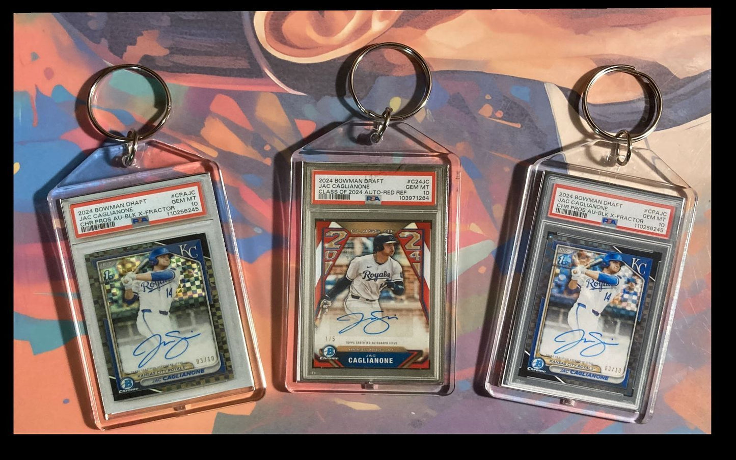 3220 Jac Caglianone 3 Pack Bundle  Keychains BBL KYC