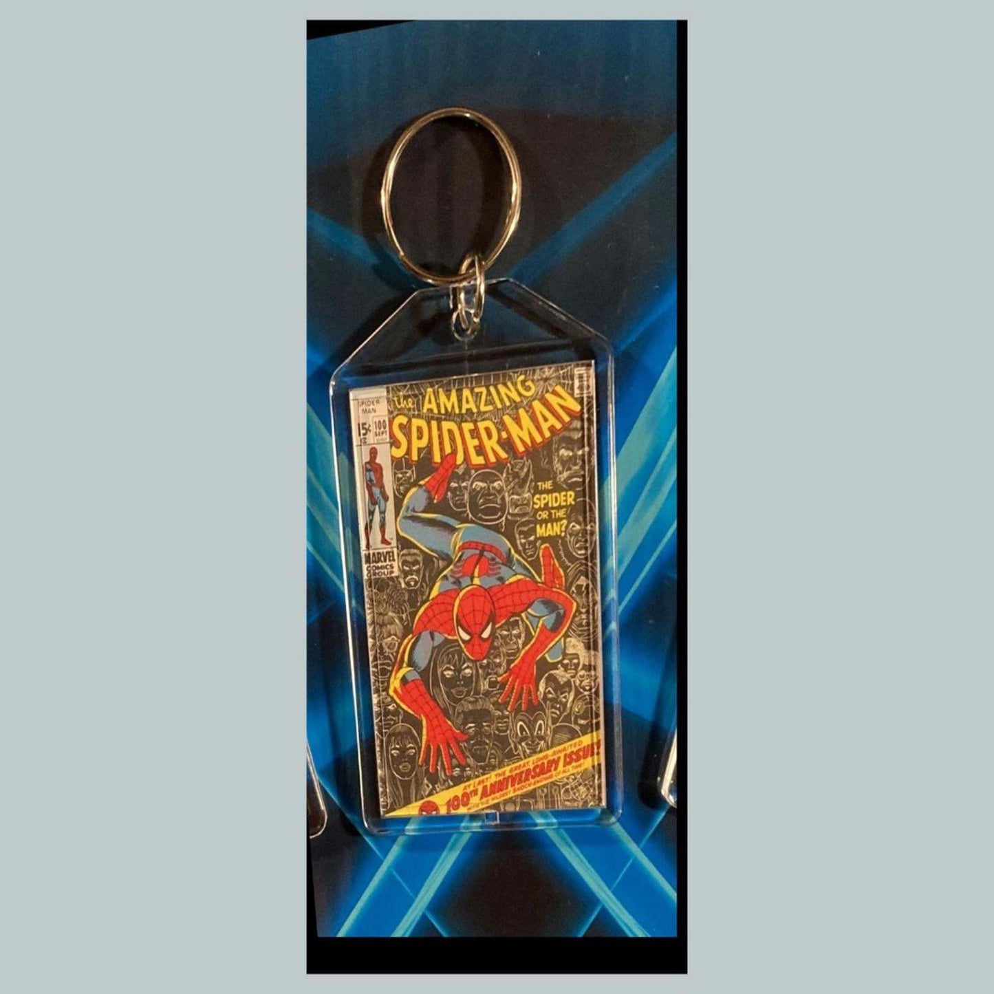 3400 Spider Man July 1970 Classic  Black Widow Custom Novelty Keychain CMC