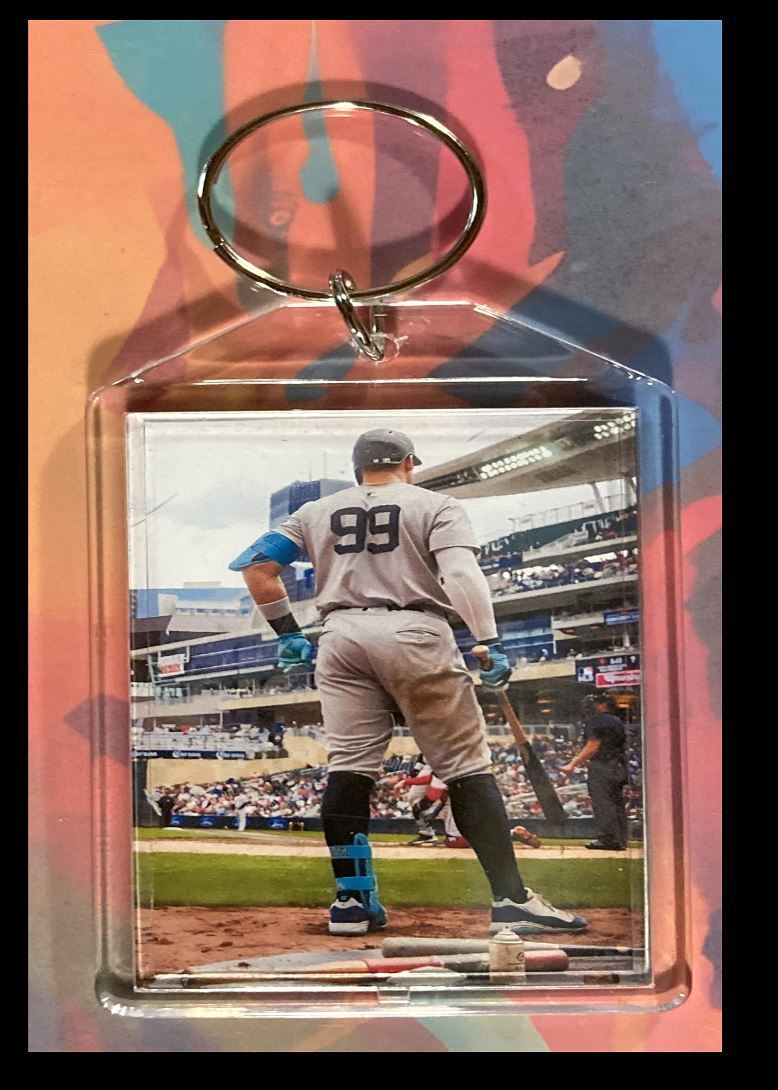 3362 Aaron Judge In Batting Circle Custom Hand Made Keychain-Makes A Great Gift BBL KYC