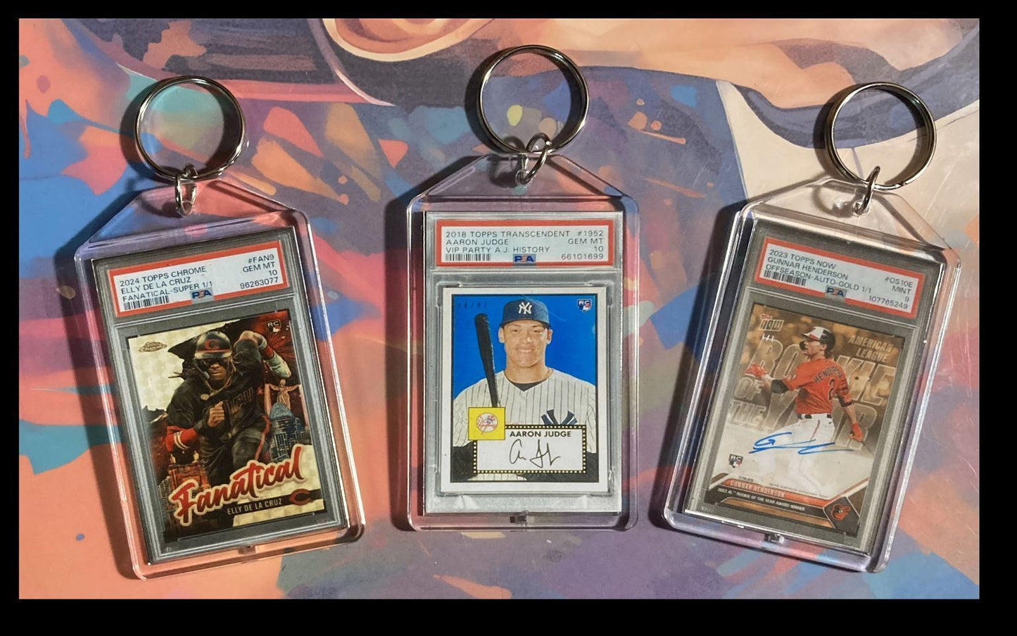 3222 Elly De La Cruz-Judge-Henderson 3 Pack Bundle  Keychains BBL KYC